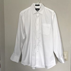 Nordstrom Smartcare Wrinkle-Free Traditional Fit White 16 33